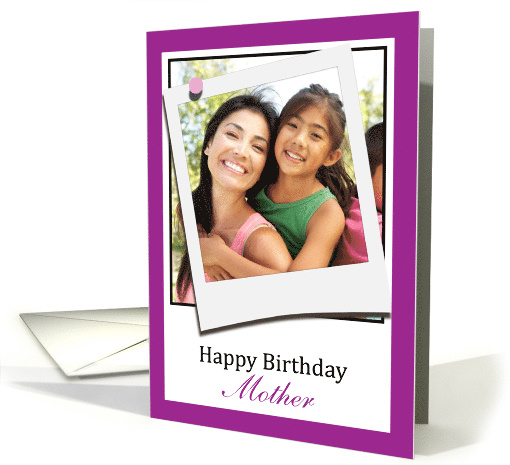 Happy Birthday Mother fun double-take photocard card (1381472)