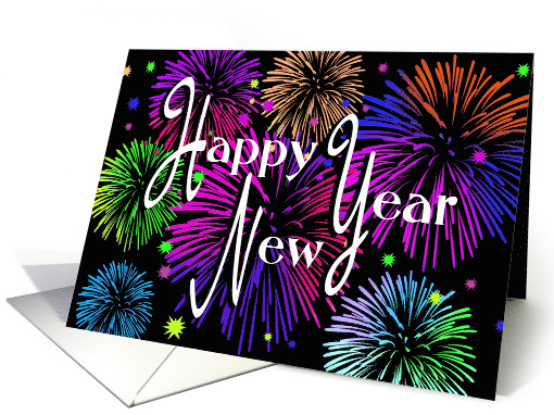 A blast of brightness to say Happy New Year card (1415010)