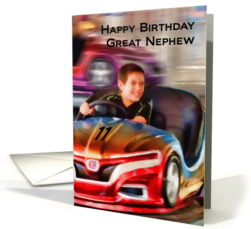 Birthday for Great Nephew, Zooming ahead to 11 years old card