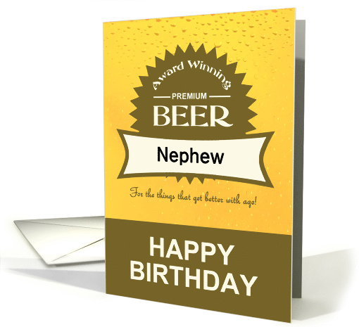 Beer-themed Happy Birthday to customize relationship card (1416574)