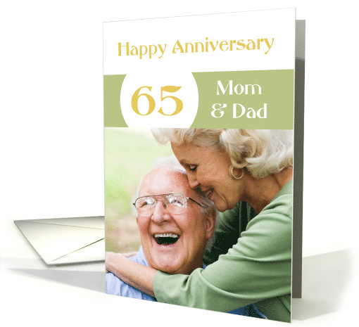 65th Anniversary for Mom and Dad photocard card (1424794)