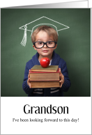 For the High School Graduation of an only Grandson card