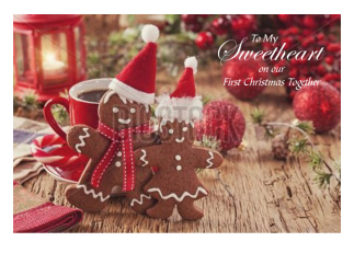 Gingerbread couple for Sweetheart on our first Christmas together