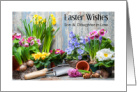 Spring planting brings Easter wishes for Son and Daughter-in-Law card