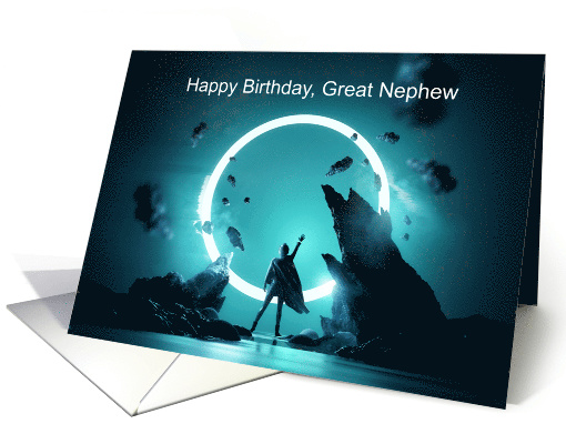 An out-of-this-world birthday card for Great Nepew card (1609178)