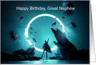 An out-of-this-world birthday card for Great Nepew card