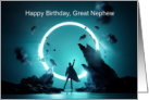 An out-of-this-world birthday card for Great Nepew card