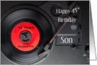 A 45 Record for Son’s 45th Birthday card