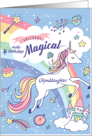 Magical Unicorn for Granddaughter’s birthday Grandpa’s #1 card