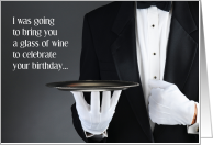No glass of wine for birthday due to social distancing card