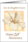 20th Anniversary for Son & Daughter-in-Law card