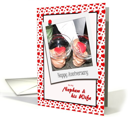 Happy Anniversary to my Nephew and his Wife card (811635)