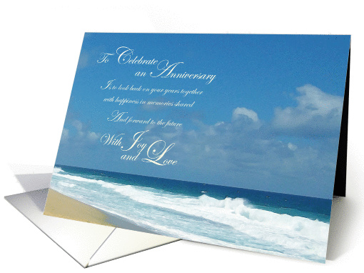 To Celebrate an Anniversary Beach card (878336)