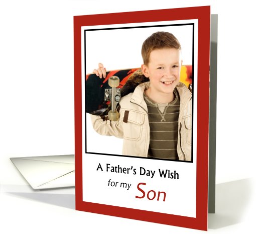 For Son on Father's Day - Photo card (926408)
