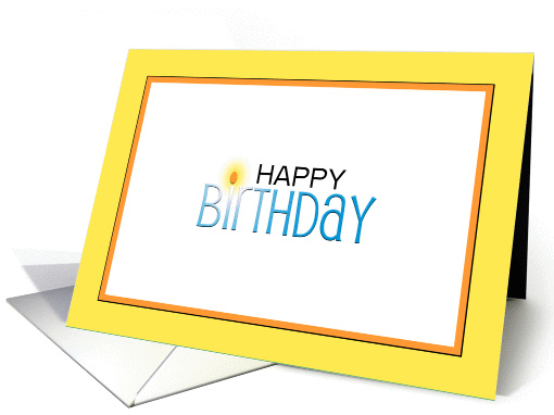 Happy Birthday for a Bright birthday card (977923)