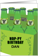 Hop-py Birthday for your favorite home brewmaster, Dan - Customize name card
