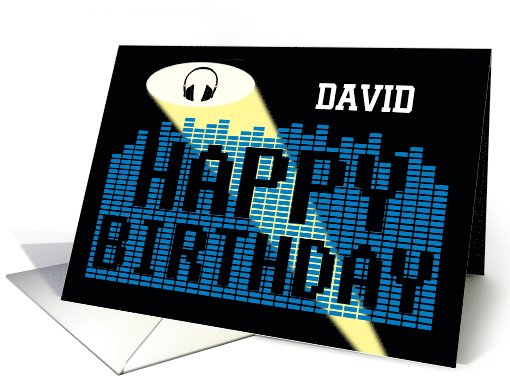Happy Birthday to a DJ - Customize name card (993825)