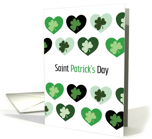 St. Patrick's Day, Shamrock in Mini Heart card (774829)