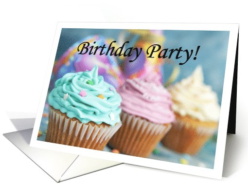 Birthday Cupcake Invitation card (782850)