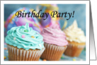 Birthday Cupcake Invitation Card