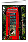 Calling a friend with cancer from a red phone booth card