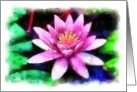 I love you, Grandma, cancer and all, with water lily card