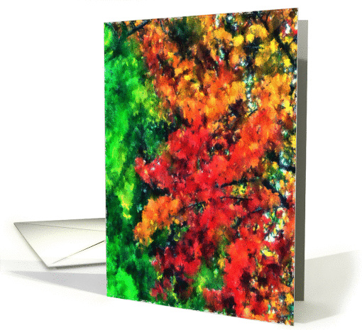 Encouragement for better health as seen in the fall colors card