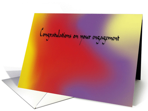 Congratulations on your engagement card (1039847)