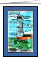 A lighthouse guides your way through cancer treatments card