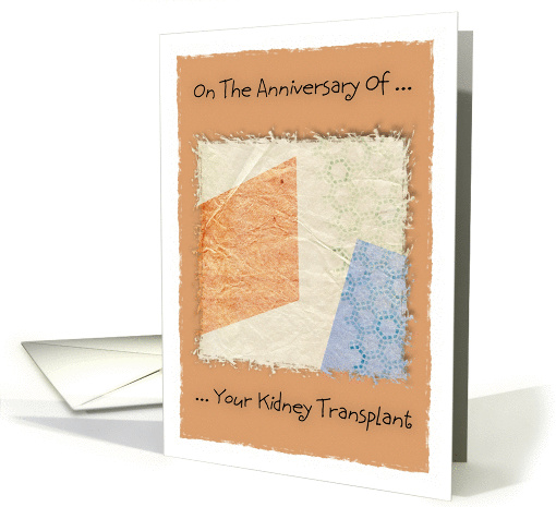 On the anniversary of your kidney transplant card (898573)