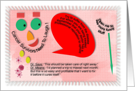 Cancer survivors need to laugh card