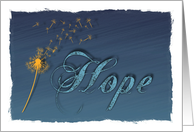 With hope in your cancer battle card