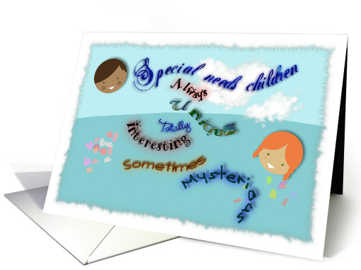 Special needs children with autism are always unique card (905526)