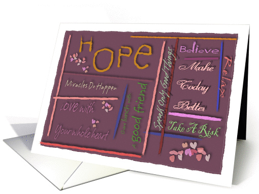 Believe that you will survive cancer card (907502)
