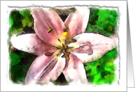 I’m thinking of you during the breast MRI, with pink flower card