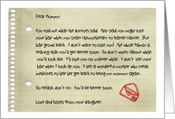 I’ll love you mommy, even if you lose your hair to chemotherapy card