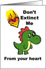 I am sorry dinosaur card