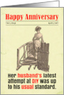 Anniversary Funny Victorian Husband DIY Disaster card