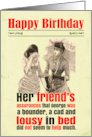 Birthday Funny Unfaithful Boyfriend Husband Victorian card