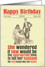 Custom Birthday Funny Pregnant Bride Victorian card