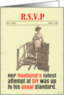 RSVP Funny Victorian Anniversary Party Acceptance card