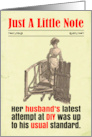 Notelet Funny Victorian Husband DIY card