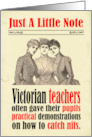 Blank Inside Victorian Humor Teacher Nits card
