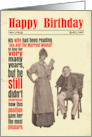 Birthday Funny Married Woman Sex Book Victorian card