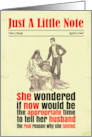 Notelet Funny Pregnant Wedding Victorian card