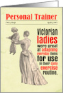 Personal Trainer Funny Birthday Victorian Exercise card