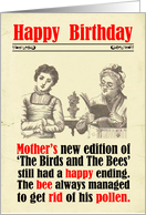 Birthday Victorian Humor Sex Education Book card