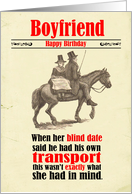 Birthday Victorian Humor Boyfriend Blind Date card