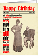 Birthday Funny Married Woman Sex Book Victorian card