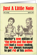 Notelet Funny Woman Sex Education Book Victorian card